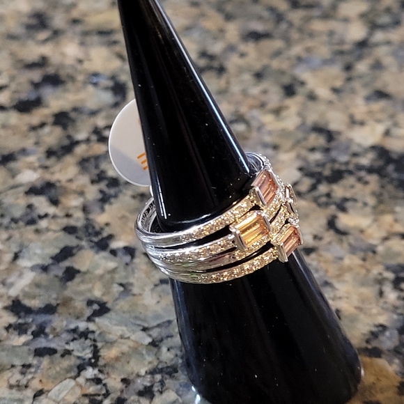 Bomb Party RBP6474 " Wanting More" Rhodolite Smokey Topaz Brown Tourmaline CZ 6 - Picture 3 of 5